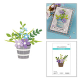 Garden Planter Etched Dies by Lisa Horton
