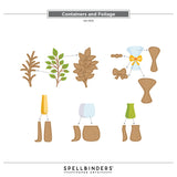 Containers and Foliage Etched Dies by Lisa Horton