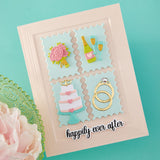 Classic Mouse Wedding Sentiments Press + Foil Plate & Die Set