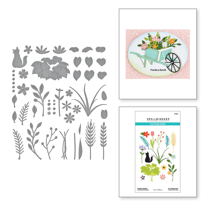 Garden Builder Etched Dies from the Country Road Collection by Annie Williams