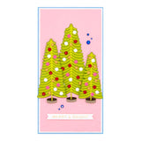 Matrices gravées en duo d'arbres à brosse à bouteilles de la collection de Noël classique