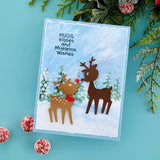 Winter Splash Quick Card Backgrounds from the Holiday Hugs Collection by Stampendous