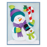 Matrices gravées Snowman Hugs de la collection Holiday Hugs de Stampendous
