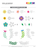 Matrices gravées pour couronnes de jardin de la collection Beautiful Wreaths de Suzanne Hue
