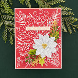 Christmas Florals Die and stencil bundle from the Classic Christmas Collection