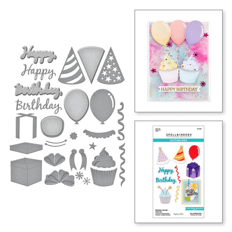Birthday Wreath Add-Ons Etched Dies from the Beautiful Wreaths Collection by Suzanne Hue