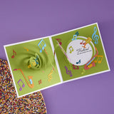 Musical Notes & Stave Pop-Up Etched Dies from the Bibi's Musical Notes Collection by Bibi Cameron