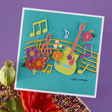 Musical Notes & Stave Pop-Up Etched Dies from the Bibi's Musical Notes Collection by Bibi Cameron