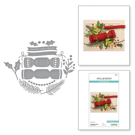 Christmas Cracker Etched Dies from the City Holiday Collection by Yana Smakula