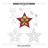 Barn Star Wreath Etched Dies from the Country Christmas Collection by Annie Williams