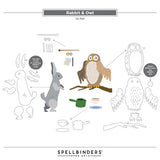 Rabbit & Owl Etched Dies  from the Say Cheese Classic Pooh Birthday Collection by Simple Stories