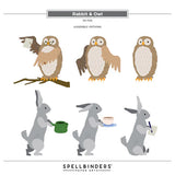 Rabbit & Owl Etched Dies  from the Say Cheese Classic Pooh Birthday Collection by Simple Stories