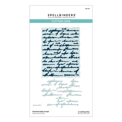Deckled Edge Script Etched Dies from the Beautifully Imperfect Collection