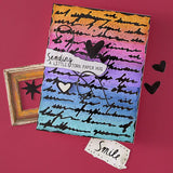 Deckled Edge Script Etched Dies from the Beautifully Imperfect Collection