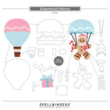 Gingerbread Delivery Etched Dies from the Candy Christmas Collection by Stamperia
