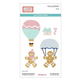 Gingerbread Delivery Etched Dies from the Candy Christmas Collection by Stamperia