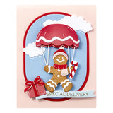 Gingerbread Delivery Etched Dies from the Candy Christmas Collection by Stamperia