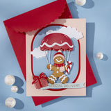 Gingerbread Delivery Etched Dies from the Candy Christmas Collection by Stamperia