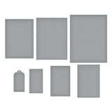 Linear Touch Rectangles and Tag Etched Dies from the Happier Hour Collection