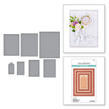 Linear Touch Rectangles and Tag Etched Dies from the Happier Hour Collection