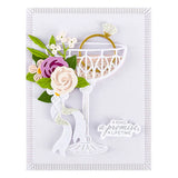 Linear Touch Rectangles and Tag Etched Dies from the Happier Hour Collection