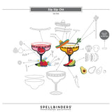 Sip Sip Ole' Etched Dies from the Happier Hour Collection