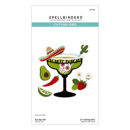 Sip Sip Ole' Etched Dies from the Happier Hour Collection