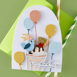 Fountain Wishes Sentiments BetterPress Plate & Die Set from the Happier Hour Collection
