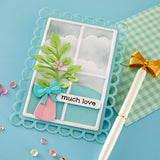 Open Lace Frame and Landscapes Etched Dies by Lisa Horton