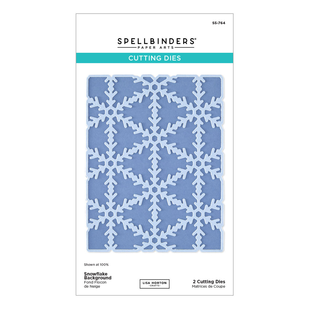 Snowflake Background Etched Dies by Lisa Horton