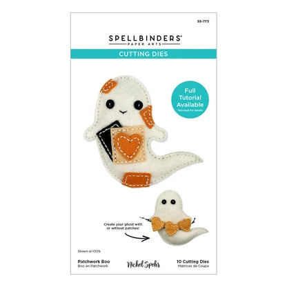 Felt Patchwork Boo Etched Dies by Nichol Spohr