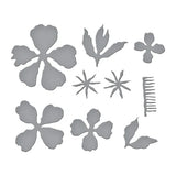 Double & Single Peonies Etched Dies by Susan Tierney-Cockburn