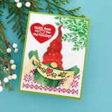 Gnome Hugs Sentiments Clear Stamp Set from the Holiday Hugs Collection by Stampendous
