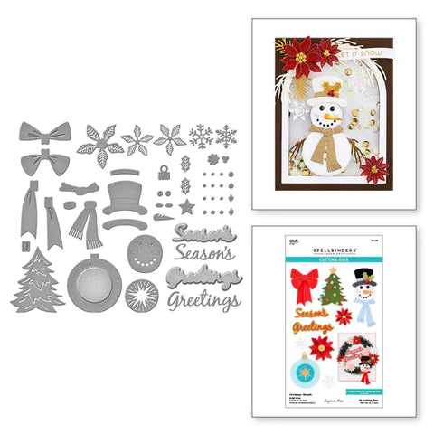 Christmas Wreath Add-Ons Etched Dies from the Beautiful Wreaths Collection by Suzanne Hue