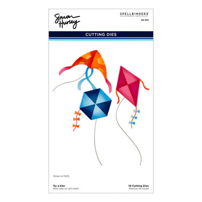 Fly a Kite Etched Dies from the Sky's the Limit Collection by Simon Hurley