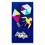Fly a Kite Etched Dies from the Sky's the Limit Collection by Simon Hurley