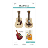 Majestic Guitar Etched Dies from the Bibi's Musical Notes Collection by Bibi Cameron