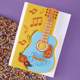 Majestic Guitar Etched Dies from the Bibi's Musical Notes Collection by Bibi Cameron