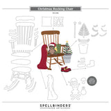 Christmas Rocking Chair Etched Dies from the Country Christmas Collection by Annie Williams