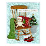 Christmas Rocking Chair Etched Dies from the Country Christmas Collection by Annie Williams