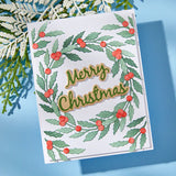 Seasonal Wreath Foliage Etched Dies from the Texture & Foliage Collection by Suzanne Hue