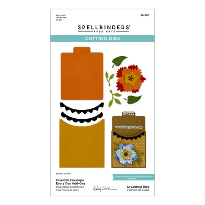 Essential Envelope Every Day Add-Ons Etched Dies from the Tabbed Classics Collection by Wendy Vecchi