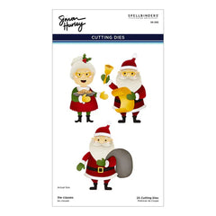 The Clauses Etched Dies from the North Pole Friends Collection by Simon Hurley