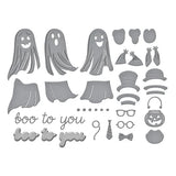 Boo Crew Etched Dies from the Spooktacular Collection by Simon Hurley