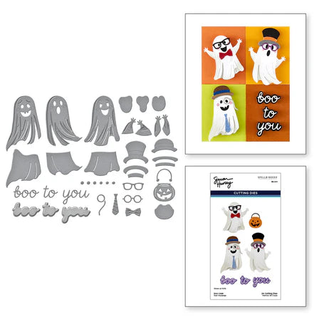 Boo Crew Etched Dies from the Spooktacular Collection by Simon Hurley