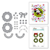 Classic Mouse Holiday Wreath Etched Dies from the Say Cheese Classic Mouse Christmas Collection