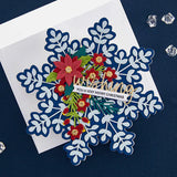 Matrices gravées Snowflake Card Creator de la collection Bibi's Snowflakes par Bibi Cameron