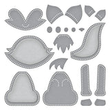 Felt Forest Fox Etched Dies from the Felt Stitch & Create Collection by Nicole Spohr