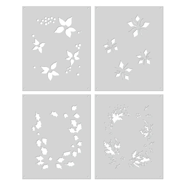 Color Layering Poinsettia Window Stencils – Bumbleberry Papercrafts Ltd