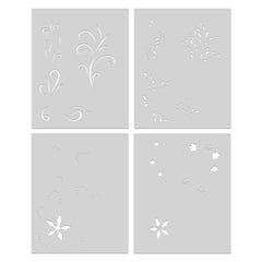 Color Layering Holiday Flourishes Stencils